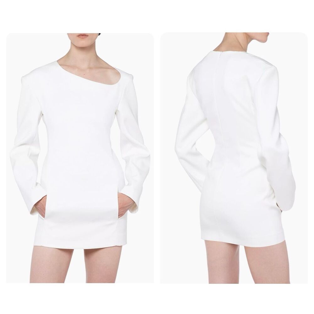 NWT 16Arlington Terra Unique Scooped Asymmetric Neck Mini Dress Size UK8/US4 $11
